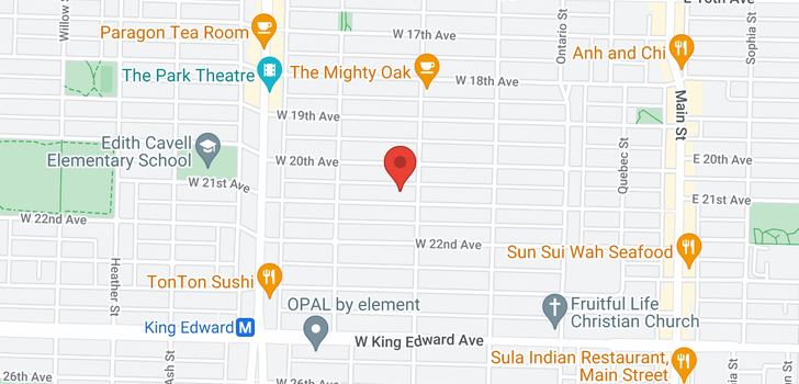map of 239 W 21ST AVENUE